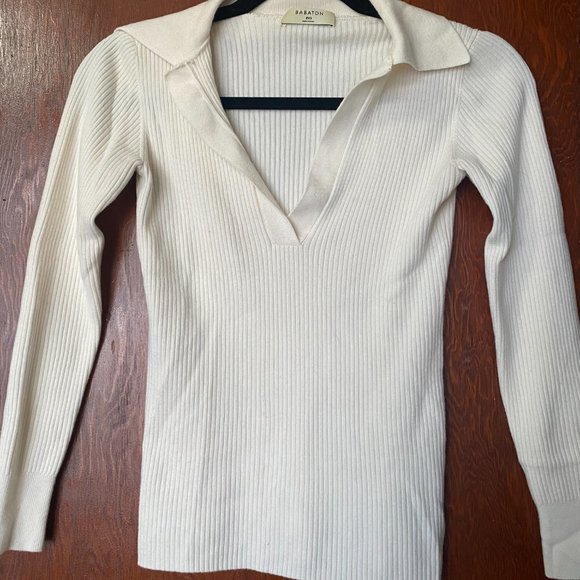 Babaton Mcsweeny Ribbed Cream Sweater - Picture 3 of 5